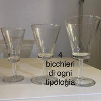 12 bicchieri cristallo