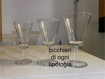 12 bicchieri cristallo