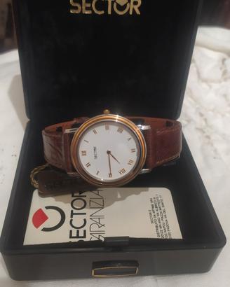 Sector Allure ultrasottile acciaio/oro. Vintage.