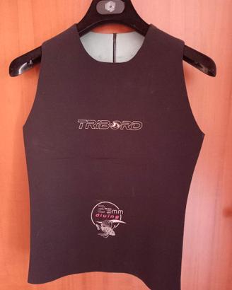 sottomuta donna  neoprene 2,5 mm. large nera