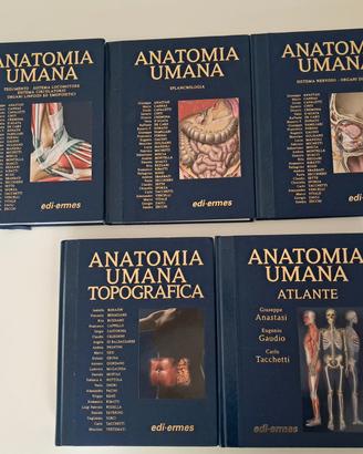 Anatomia Umana Anastasi-Set completo 5 volumi NUOV