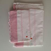 set lenzuolo e federa per culla