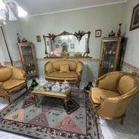 Salotto originale stile Luigi XIV in foglia oro
