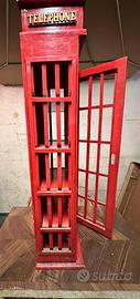 cabina telefonica inglese porta cd o portaoggetti