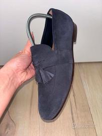MOCASSINI LOAFERS BOSS PELLE SCAMOSCIATA N.40 NUOV