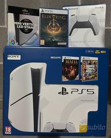PS5 SLIM DISCO -2 JOYSTICK -GIOCHI NUOVA SIGILLATA