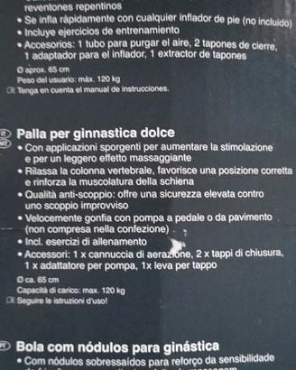 Palla per ginnastica dolce