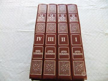 LIBRI LA BIBBIA  4 VOLUMI.-PREZZO TOTALE .