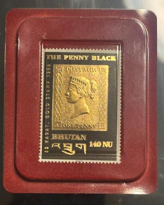 Francobollo THE PENNY BLACK BHUTAN 140 NU