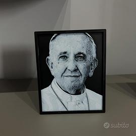 Ritratto Papa Francesco Stampa 3d
