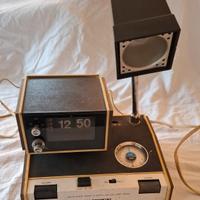 Radio sveglia vintage Ross modello 5500 con lampad