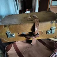 valigia cuoio e cordura anni 1930