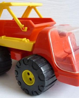 Giocattolo Camion rosso ribaltabile navetta edile