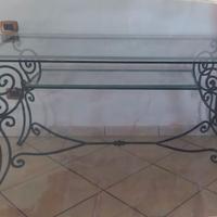 Tavolo artigianale in ferro battuto