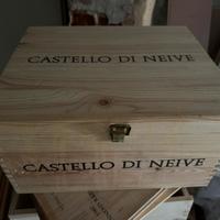 Scatola legno castello di neive