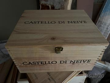 Scatola legno castello di neive