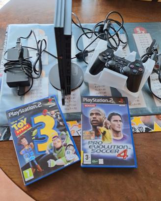 PS2 playstation 2 slim più 2 giochi