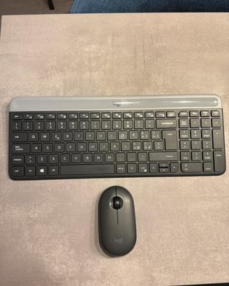 Logitech Mouse M340 + Tastiera Wireless K470