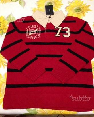 Polo in lana bimbo rossa Gant 4 anni