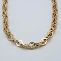 Girocollo donna in oro giallo 18 kt a rombi D.54