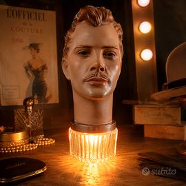 Testa Manichino Lampada anni 50 resina brevetto