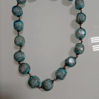 collana con perle in vetro di Murano