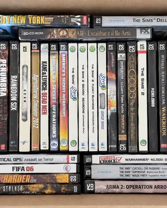 Lotto giochi pc originali