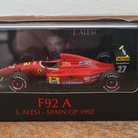Ferrari F92A J.Alesi Hot Wheels Elite 1 43