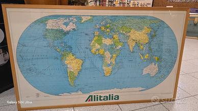 Emisfero D'epoca Con cornice Alitalia