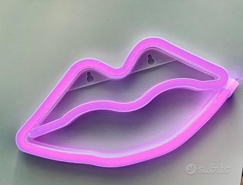 Lips neon led lamp