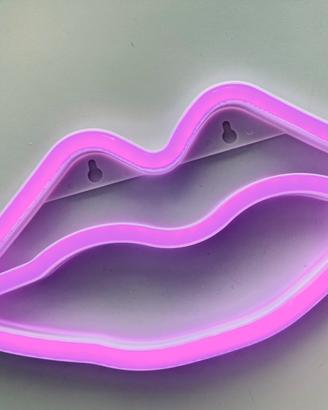 Lips neon led lamp