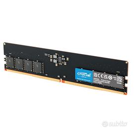 RAM Crucial 16GB DDR5 5200MHz (o 4800MHz)