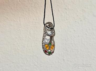 Miniatura scarpetta vintage  pendente