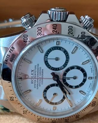 Rolex Daytona Zenith acciaio bianco full set italy