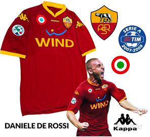 ✅🟡🔴 MAGLIA AS ROMA- DE ROSSI 2007/2008 -no Totti