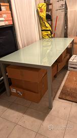 Tavolo cristallo 190cm allungabile a 240