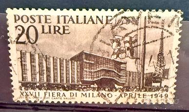 Francobollo Italia 1949 fiera di Milano