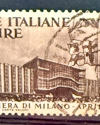 Francobollo Italia 1949 fiera di Milano