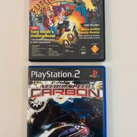 Futurama e Need For Speed Carbon Per PS2