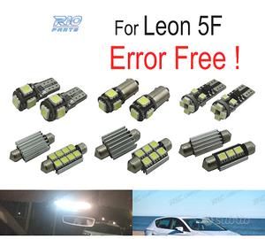KIT 13 LAMPADE LED INTERNE PER SEAT LEON MK3 5F 5F