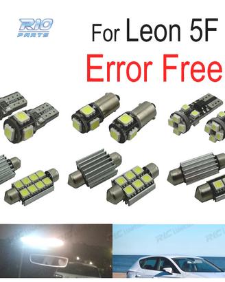 KIT 13 LAMPADE LED INTERNE PER SEAT LEON MK3 5F 5F