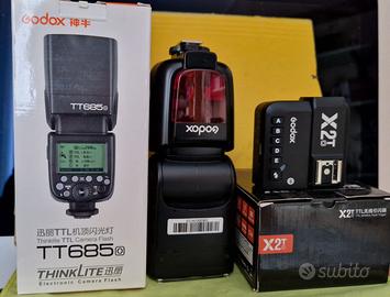FLASH GODOX TT685 + GODOX X2t Trigger Olympus Pana