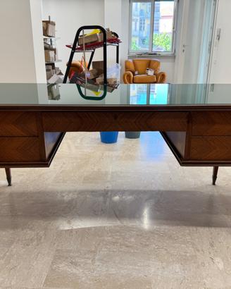 Scrivania direzionale vintage anni ’60 ‘70 legno