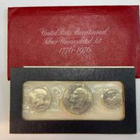 USA 1776 - 1976 MONETE IN ARGENTO UNC