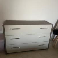 Letto contenitore con comodini e comó