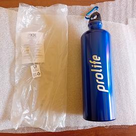 Prolife borraccia in alluminio con tappo e gancio