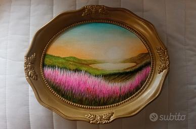 Quadro campagna con fiori 