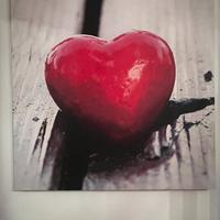 Stampa su tela “cuore”