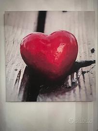 Stampa su tela “cuore”