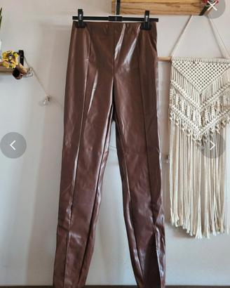 Pantaloni finta pelle tg.S - SBetro. Nuovo